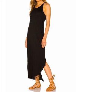 stateside supima slub jersey scoop neck maxi dress